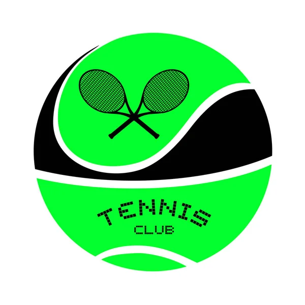 Gestaltung Von Tennis Emblem Vektor Illustration — Stockvektor