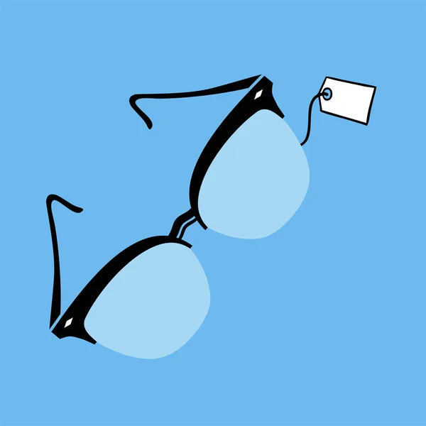 Hipster Óculos Estilo Vetor Ilustração —  Vetores de Stock