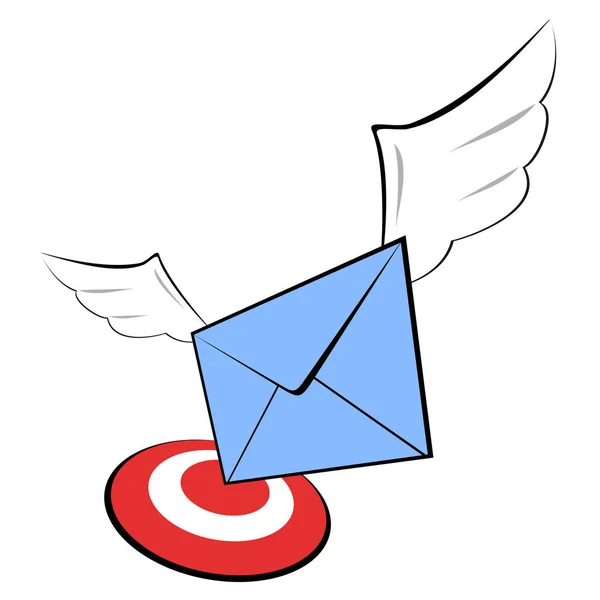 Speed Mail Vektor Illustration — Stockvektor