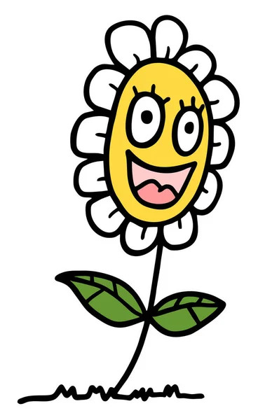Щаслива Квітка Векторні Ілюстрації — стоковий вектор