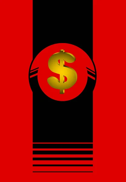 Vector Ilustración Icono Dinero — Vector de stock