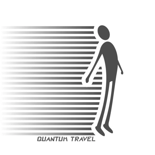 Ontwerp Van Quantum Reissymbool — Stockvector