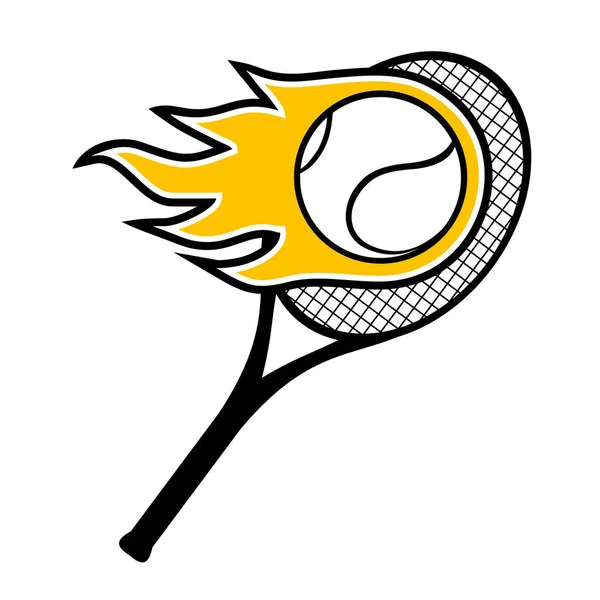 Ikon Tenisz Vektor Illusztráció — Stock Vector