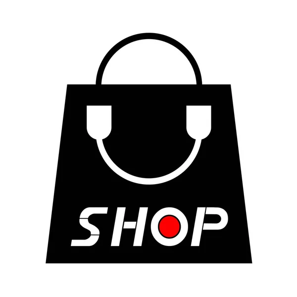 Shop Bag Icon Vector Illustration — Stock Vector