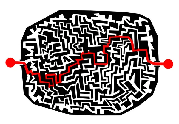 Labyrinthe Jeu Illustration Vectorielle — Image vectorielle