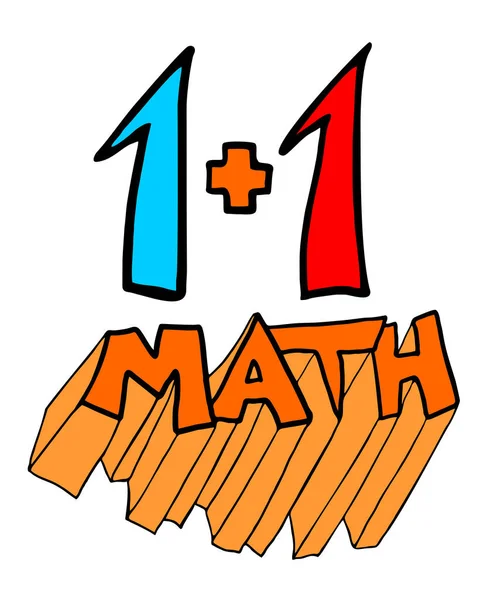 Vektorová Ilustrace Ikon Matematiky — Stockový vektor