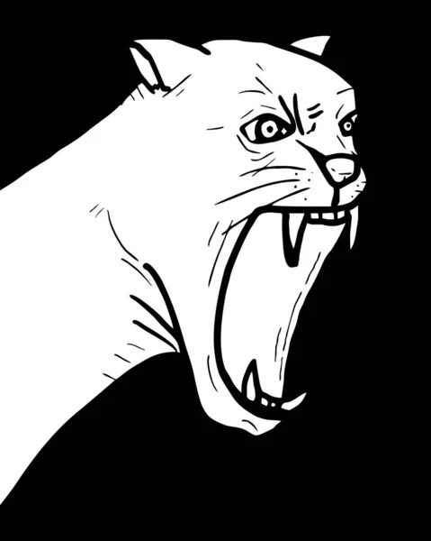 Διανυσματική Απεικόνιση Του Θυμωμένος Γάτα — Διανυσματικό Αρχείο