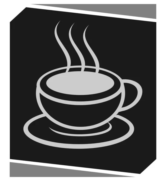 Kávé Szimbólum Vektor Illusztráció — Stock Vector