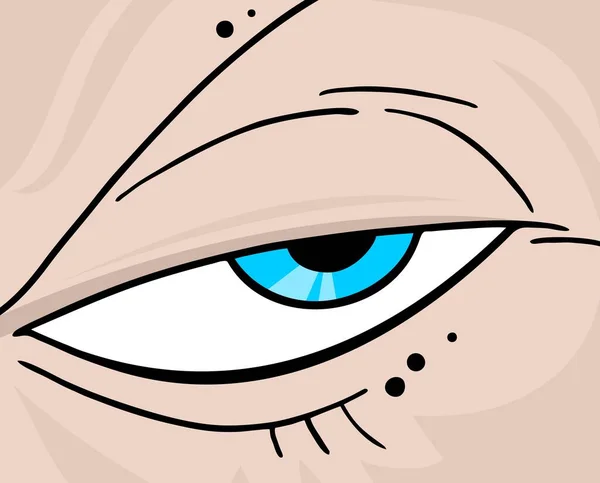 Desenhos Animados Ilustração Vetorial Olho —  Vetores de Stock