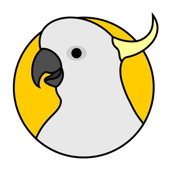 Vector Illustration Parrot — Stock Vector