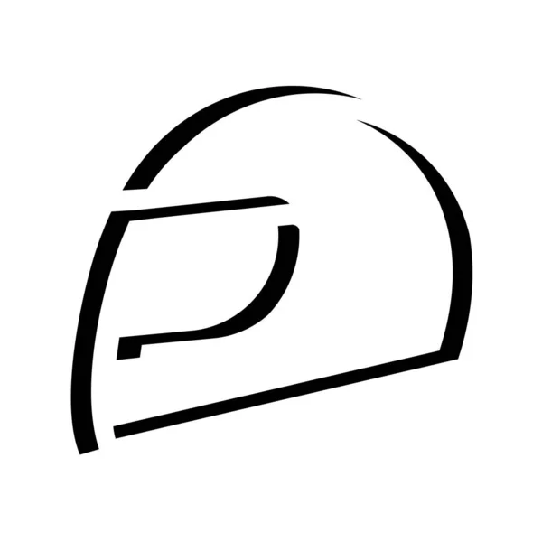 Flache Helm Symbol Vektor Illustration — Stockvektor