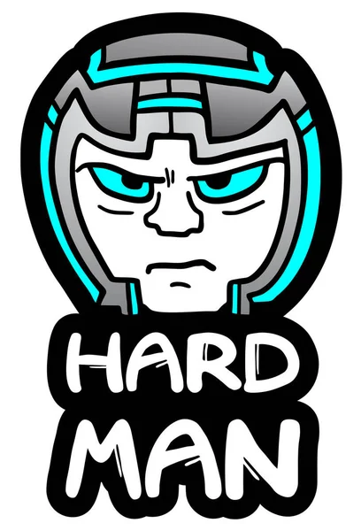 Hard Man Vector Illustratie — Stockvector