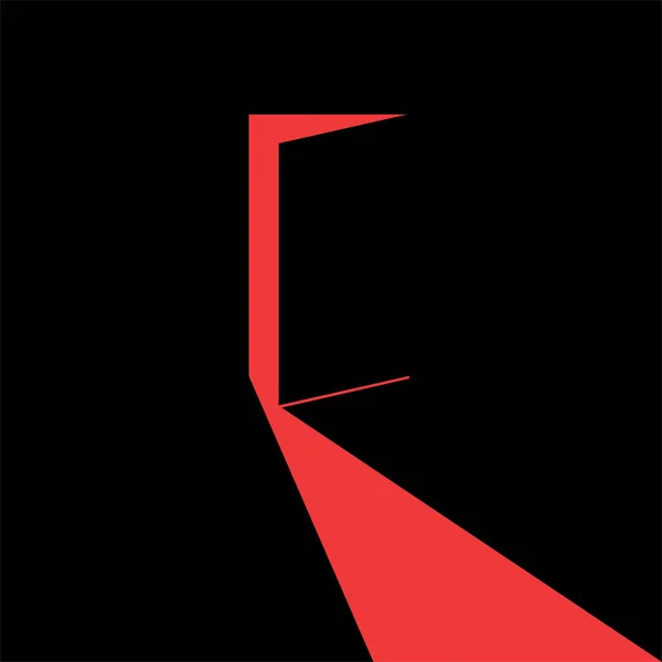 赤い部屋のベクトル図 — ストックベクタ