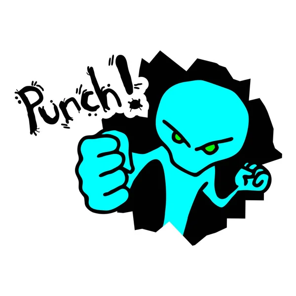 Vector Illustration Punch Icon — Stockvector