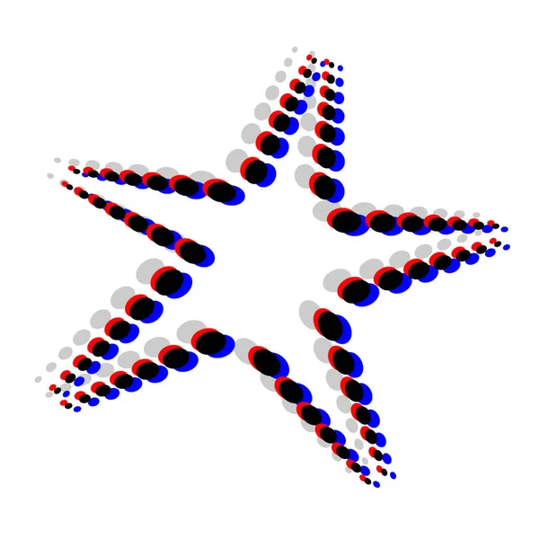 Stjärna Ikon Vektor Illustration — Stock vektor