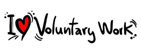 Volontariat Amour Vecteur Illustration — Image vectorielle