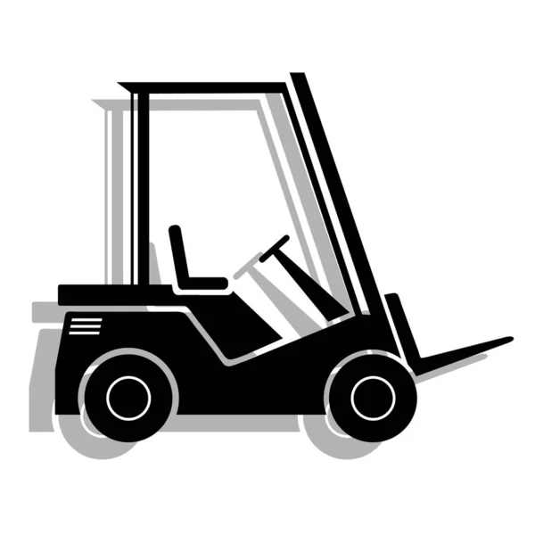 Forklift Truck Icon Vector Illustration — Stock Vector