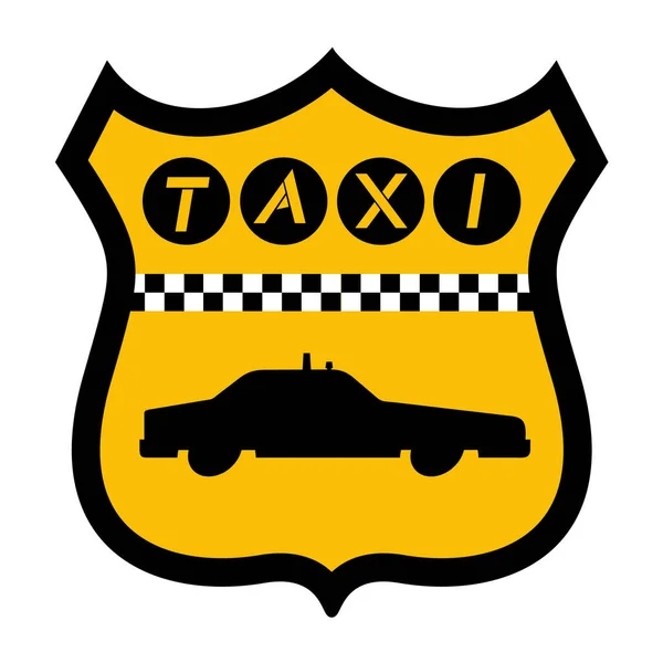Taxi Symbol Vektor Illustration — Stockvektor