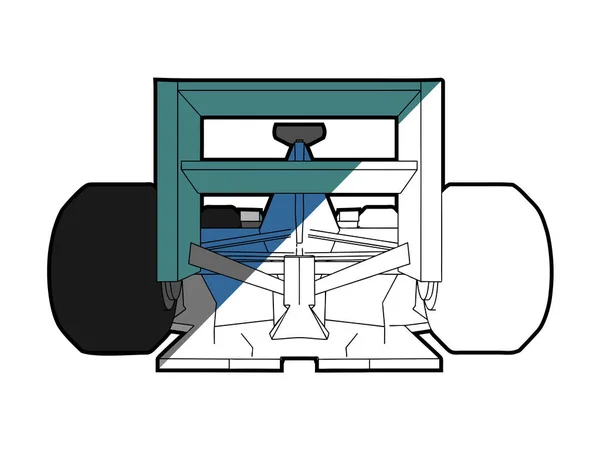 Sport Závodní Auto Vektor Ilustrace — Stockový vektor