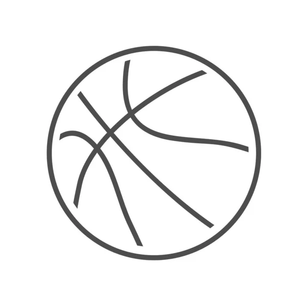 Flache Basketball Ikone Vektor Illustration — Stockvektor