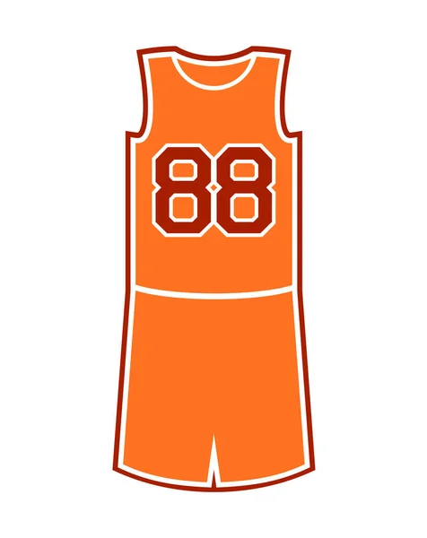 Baloncesto Ilustración Vector Uniforme — Archivo Imágenes Vectoriales