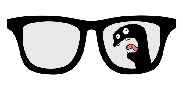 Lunettes Illustration Vectorielle Marionnettes — Image vectorielle