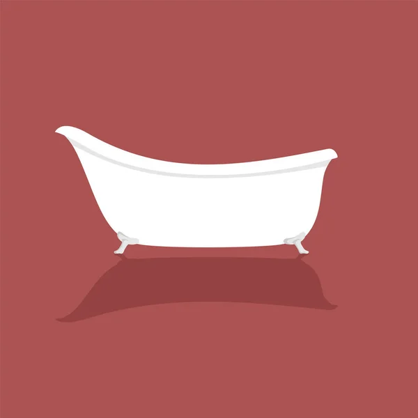 Elegant Bathtub Design Vector Illustration — 图库矢量图片