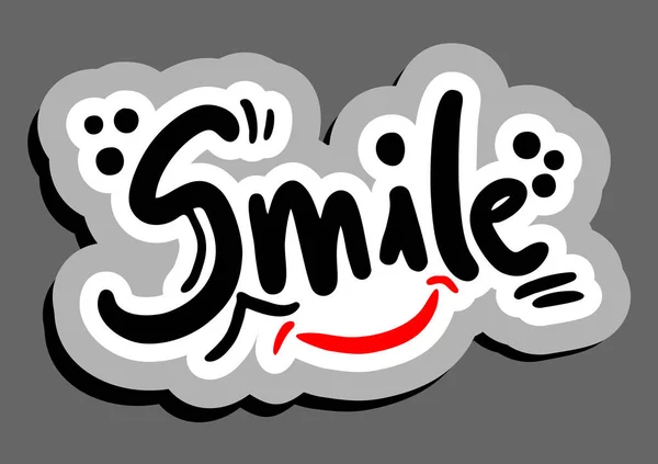Glimlach Pictogram Teken Vector Illustratie — Stockvector
