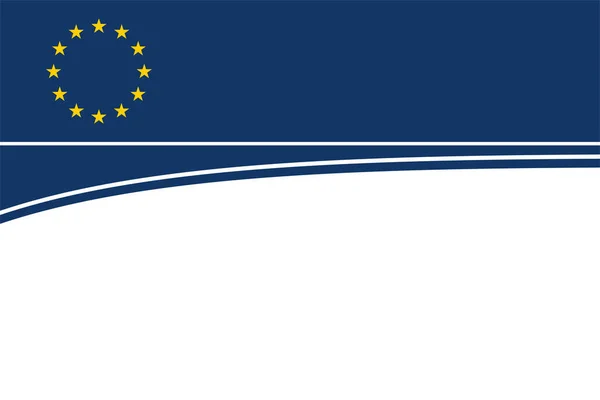 Illustration Vectorielle Bannière Europe Originale — Image vectorielle