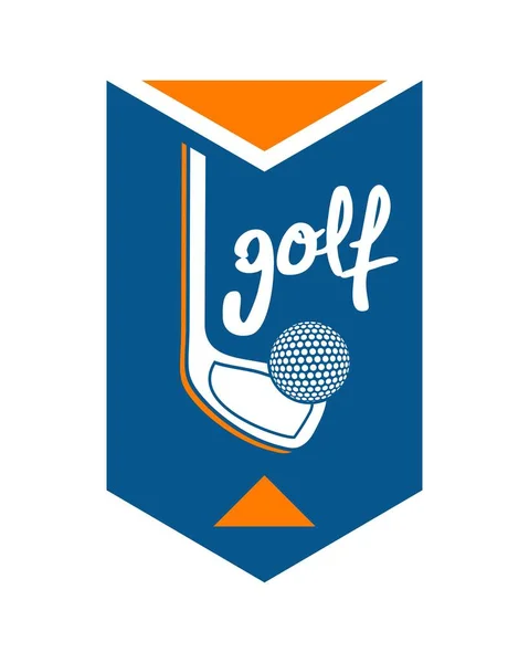 Diseño Emblema Golf Vector Ilustración — Archivo Imágenes Vectoriales
