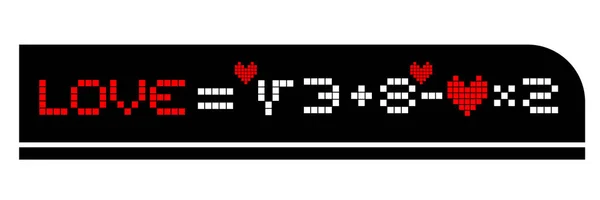 Formule Pixel Amour — Image vectorielle