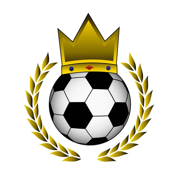 Illustration Vectorielle Ballon Football Avec Terrain Football — Image vectorielle