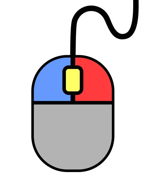 Botones Ratón Vector Ilustración — Vector de stock