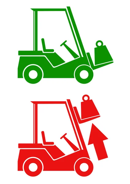 Tracteurs Icône Vectoriel Illustration — Image vectorielle
