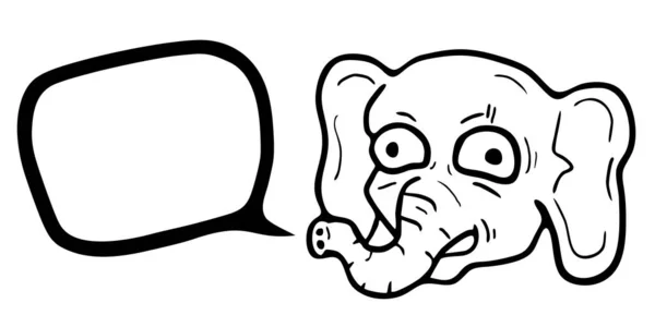 삽화가 코끼리 — 스톡 벡터