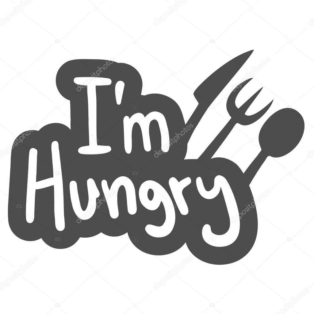 Im hungry vector illustration