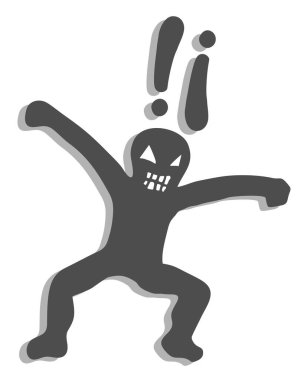 İskelet simgesi. Web için cadılar bayramı vektör simgelerinin basit çizimi