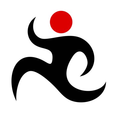 Çalışan karakterin vektör illüstrasyonu