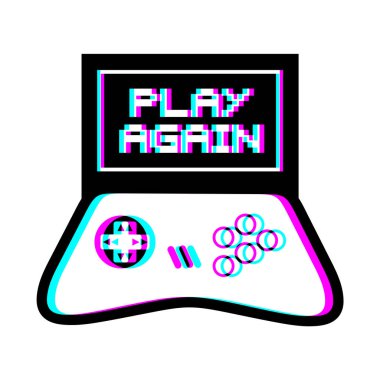 İleti vektör illüstrasyonunu tekrar çal