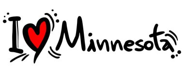 Minnesota vektör illüstrasyonuna bayılırım.