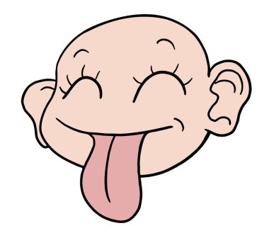 komik bebek yüzü vektör çizimi