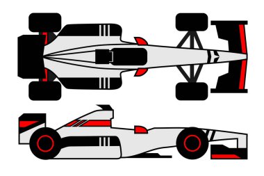 Spor araba vektör illüstrasyonu