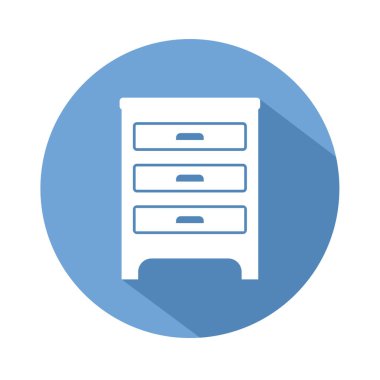 Mobilya simgesi vektör illüstrasyonu