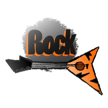 gitar ve müzik enstrümanları, müzik rock arka planı 