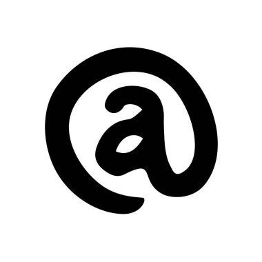 e-posta işareti vektör illüstrasyonu