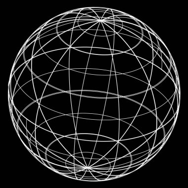 Çizgi topu vektör çizimi