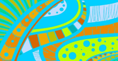 Renk kapağı vektör illüstrasyonu