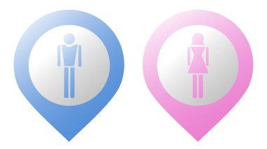 Erkek ve kız simgeleri tasarımı