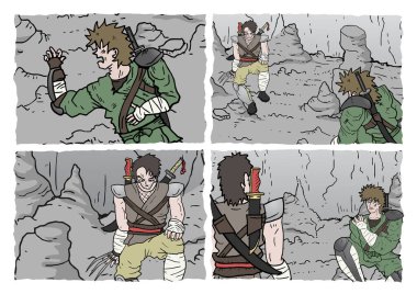 Çizgi roman sayfası çizimi