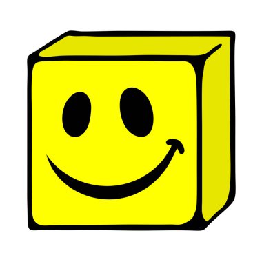 Şaka yüz vektör illüstrasyonu